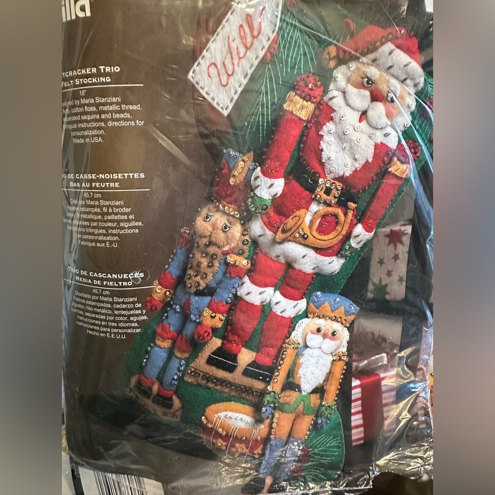 Bucilla Colorful Nutcracker Felt Stocking Kit